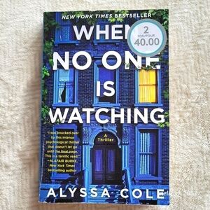 *4 for $25* When No One is Watching by Alyssa Cole